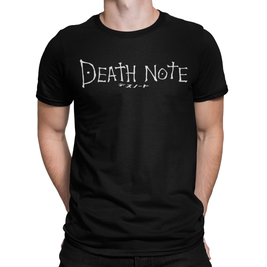 Camiseta Camisa Death Note Logo Masculino Preto