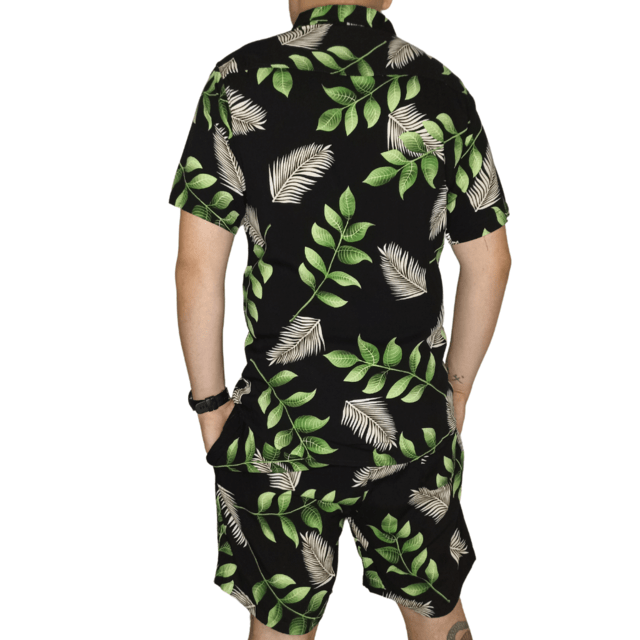 camisa e short mesma estampa