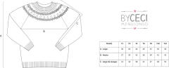 Sweater Celeste con Azul - comprar online