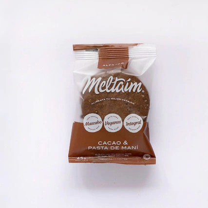 Alfajor Vegano de Cacao & Mani - Meltaim