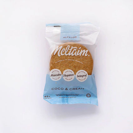 Alfajor Vegano de Coco & Cream -Meltaim