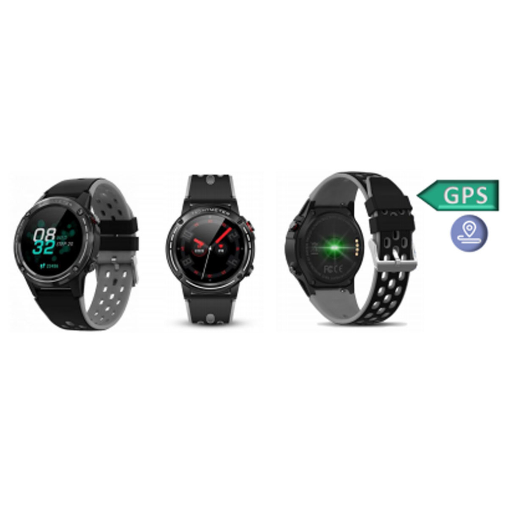 RELOJ INTELIGENTE SMARTWATCH M6 GPS ORIGINAL NEGRO/GRIS - Ripley