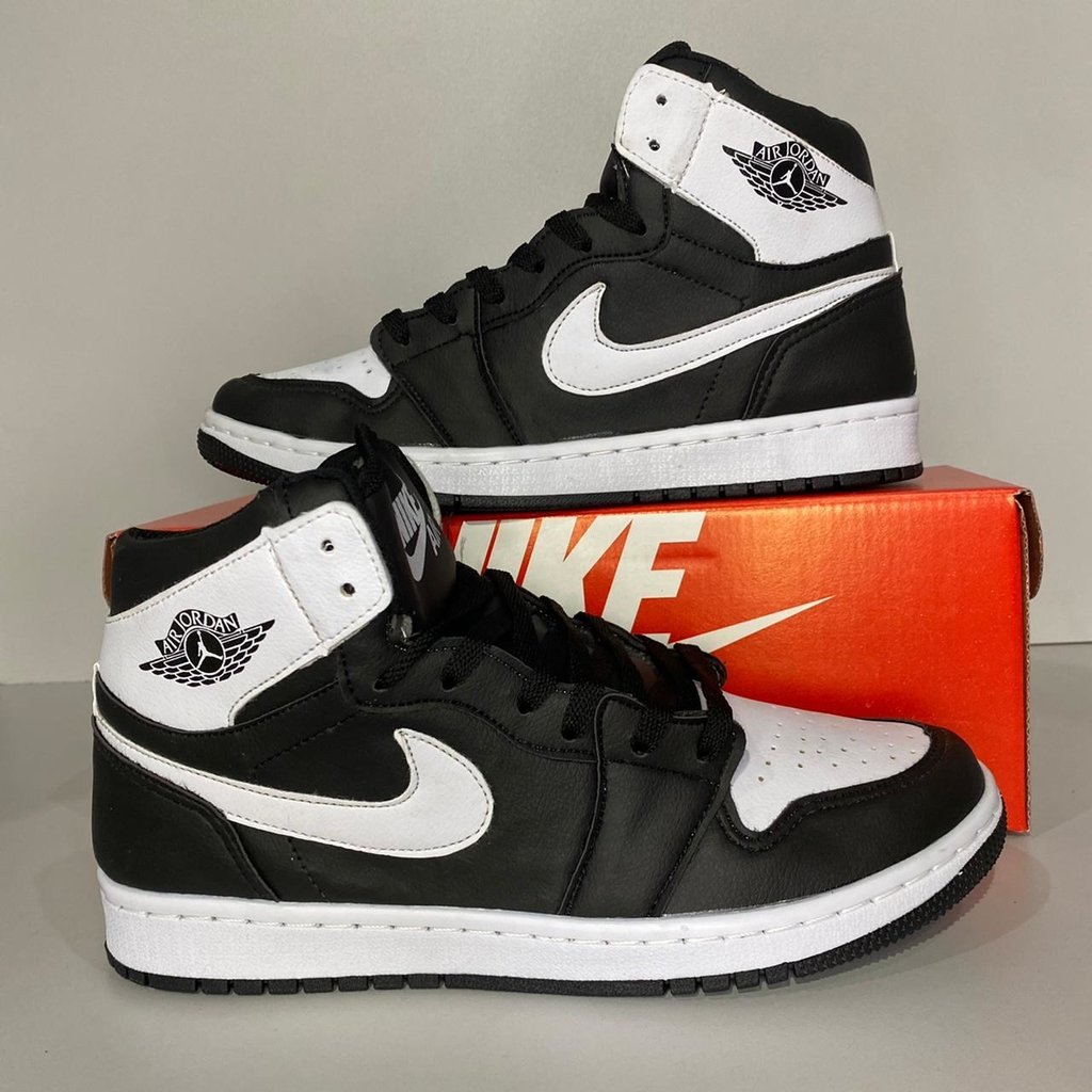 nike air jordan preto e branco
