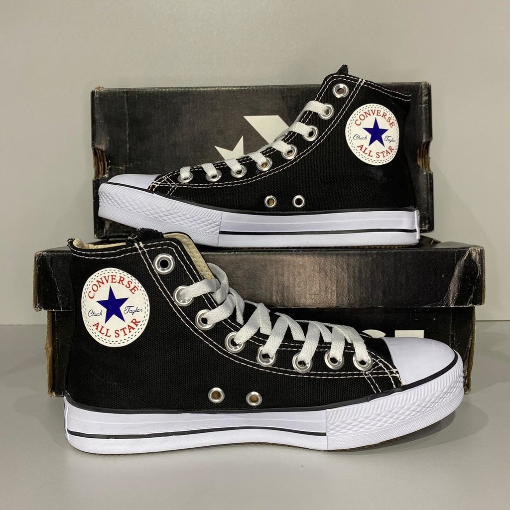 Tênis Converse All Star Cano Alto Preto Unissex | Omar Calçados