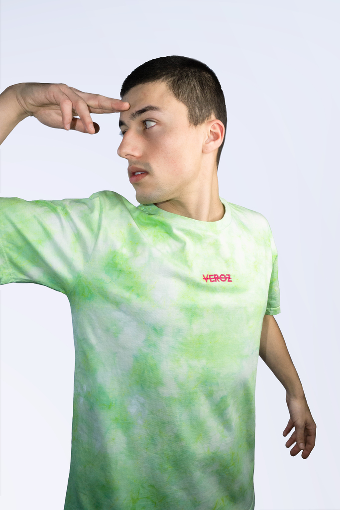 camiseta tie dye verde