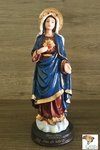 Imagem Sagrado Coração de Maria em resina - 20cm