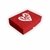 Caixa Para Presente Vermelha "Love You" - Cod 79001 25X20X5 CM