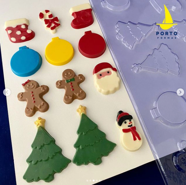 Folha De Modelagem Apliques e Enfeites De Natal Comestíveis Cod 885 - Porto Formas Folha De Modelagem Apliques e Enfeites De Natal Comestíveis Cod 885 - Porto Formas