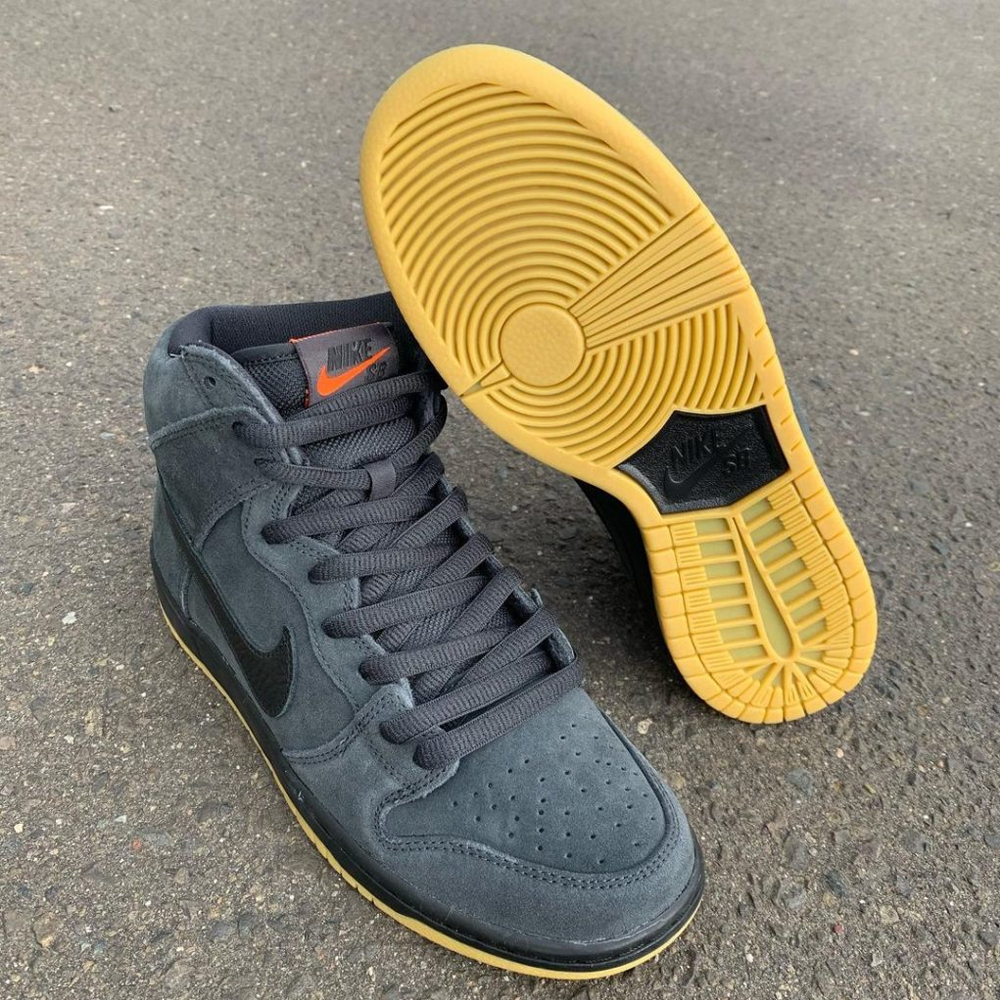 dunk high dark grey