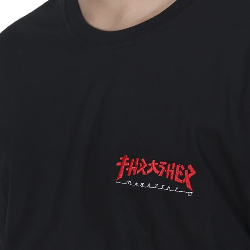 Camiseta Thrasher Embroidered Black