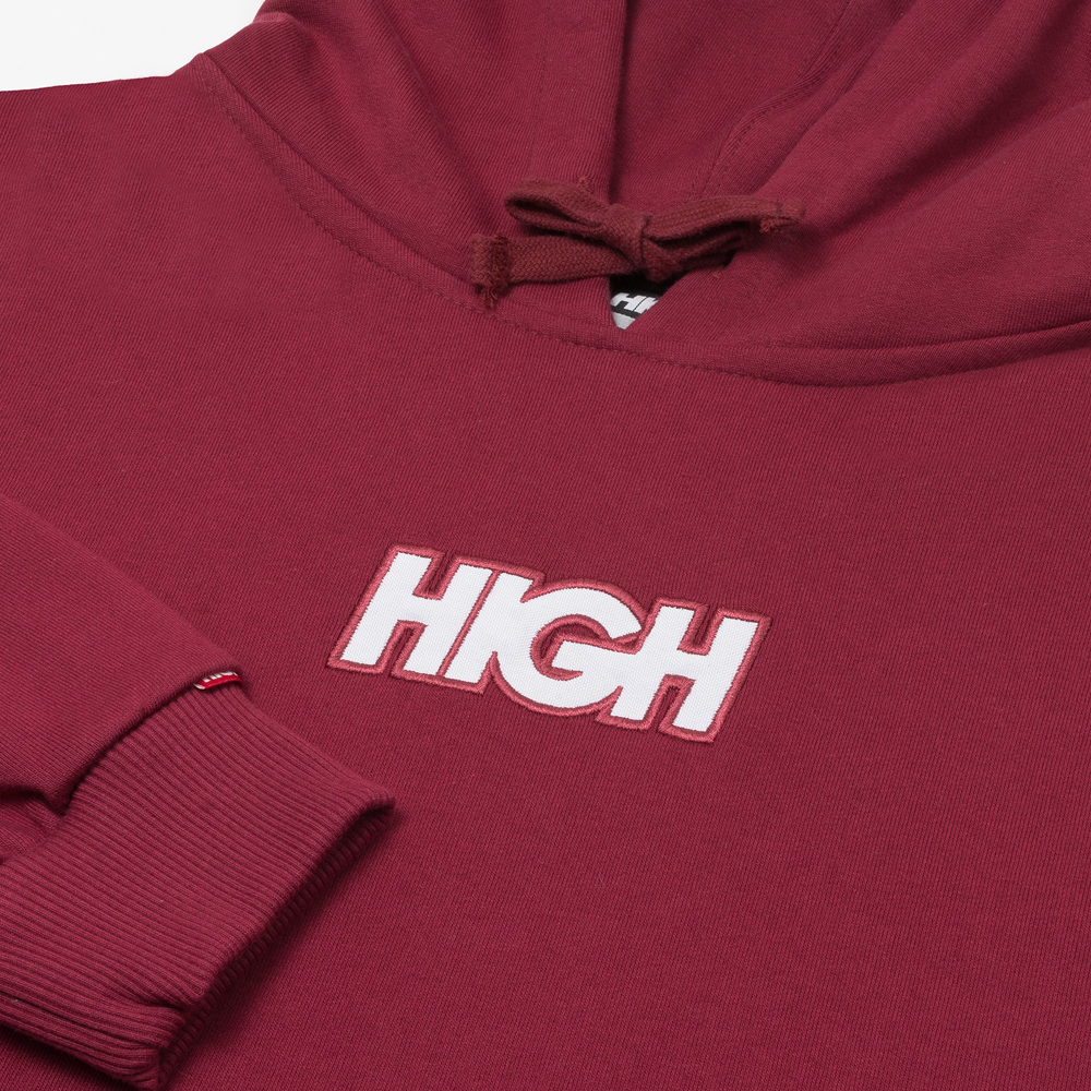 burgundy supreme box logo moletom com capuz