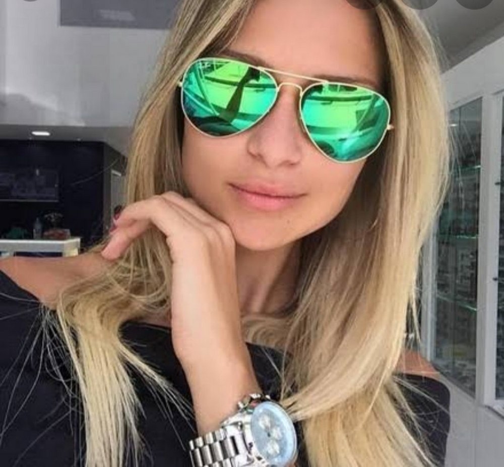 Ray ban espelhado verde Clearance