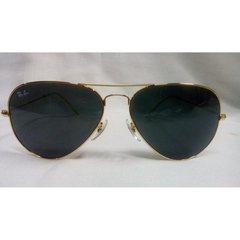 Óculos de Sol Ray-Ban Aviador Dourado Preto - Vibe Óculos