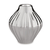 Vaso prata em cerâmica 8,5x8,5x8,5 cm