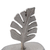 Escultura Folha prata em alumínio 19x18x4 cm - comprar online