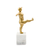 Escultura Bailarina em alumínio 28x18x10 cm na internet
