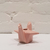 Cachepot Origami rosa em cerâmica