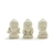 Trio Buda em porcelana 5x8,5x5 cm - comprar online