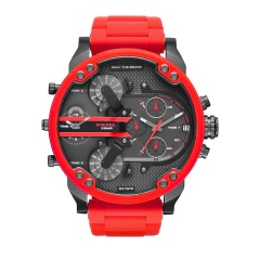 Reloj Diesel Hombre Dz7370 Nuevo Original Mr Daddy 2.0 Rojo