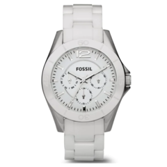 Reloj Fossil Ce1002 De Mujer Blanco Pulsera De Cerámica