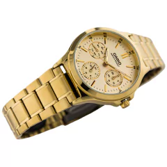 RELOJ CASIO LTP-V300G-9A MUJER DORADO ACERO en internet