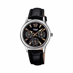 Reloj Casio Pulso Cuero Negro Ltp-2085l-1av 100% Original
