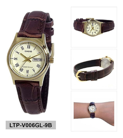 Reloj Casio Dama Ltp-v006gl Pulso Cuero Original - tienda online
