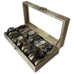 Organizador De Relojes Estuche Relojera De Lujo 12 Puestos - tienda online