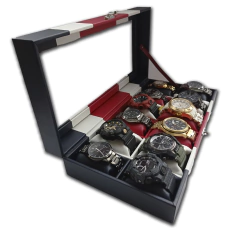 Organizador De Relojes Estuche Relojera De Lujo 12 Puestos - comprar online