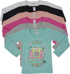 Remera manga larga estampada - Talle 4