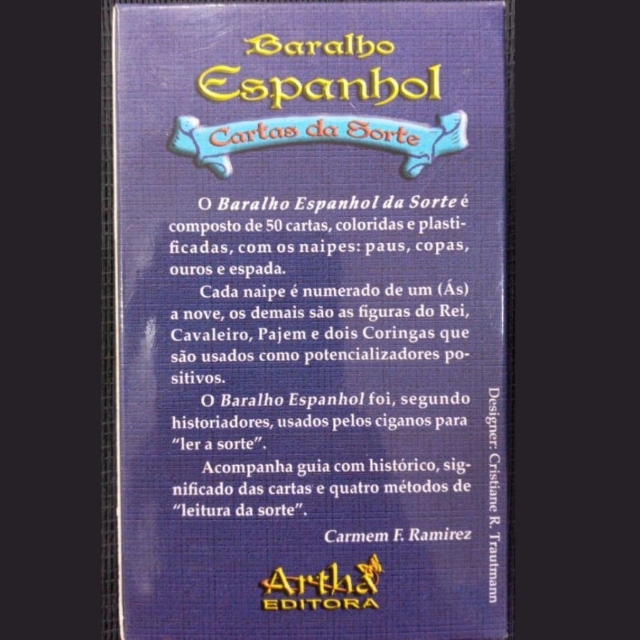 Baralho Espanhol (Cartas da Sorte) - 50 Cartas