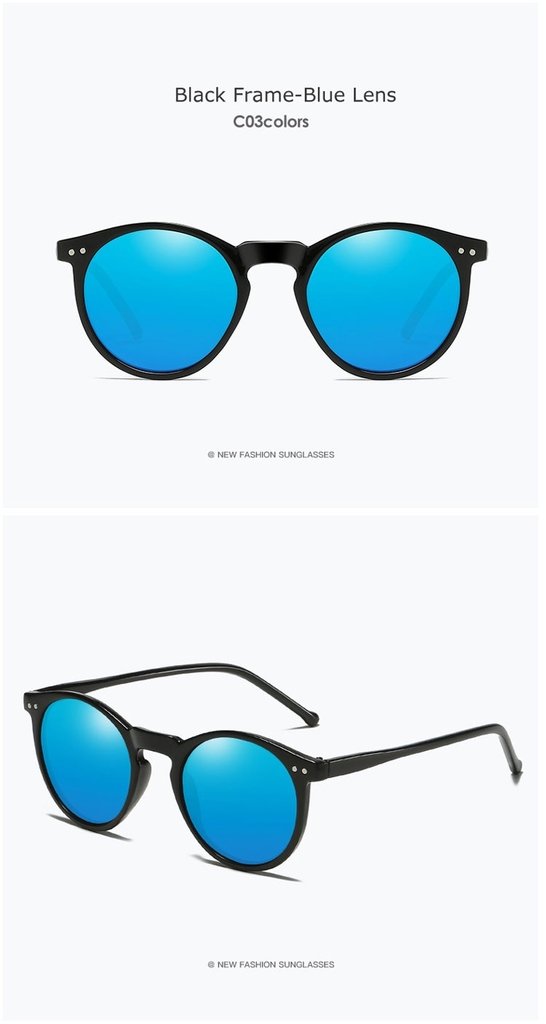 Óculos de sol polarizados design retrô