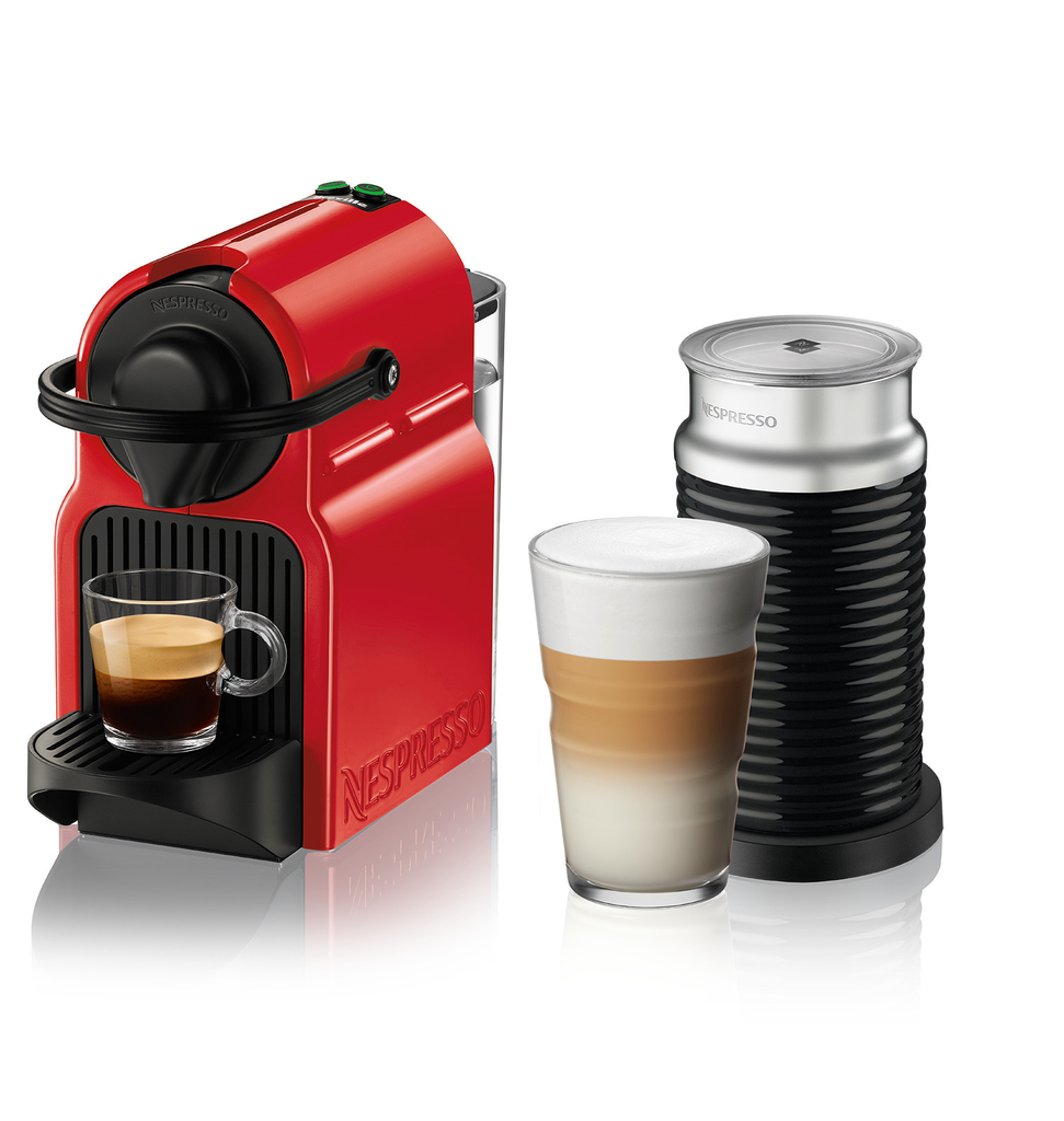 Cafetera Nespresso Inissia Red + Aeroccino - shopeando