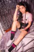 Meia Old School Listrada Pink Neon na internet