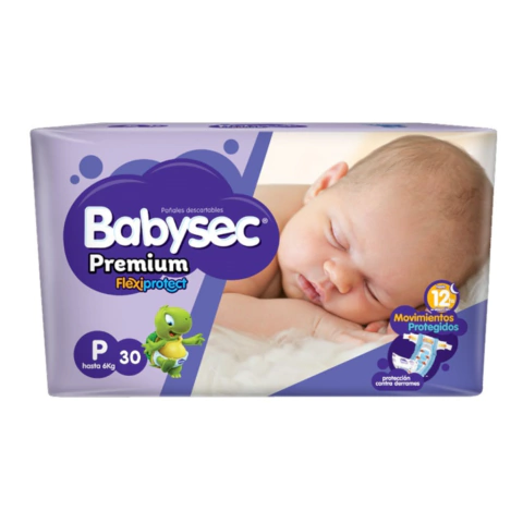 Babysec Premium Pequeño x 30 uds - PAÑAL ONCE