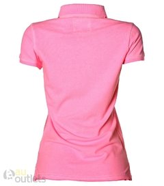 Camisa polo feminina Hollister Fluorpinke na internet
