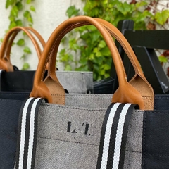 Shopping Bag Cadarço MNOVAK - Ocre & Bege - Closety