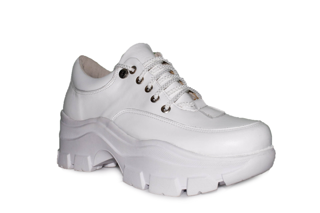 zapatillas urbanas plataforma blancas tank