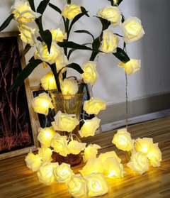 Guirnalda de luz con flores - tienda online