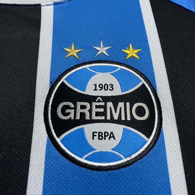 Camisa Grêmio I Retro 2017 Com Patch Campeão Libertadores