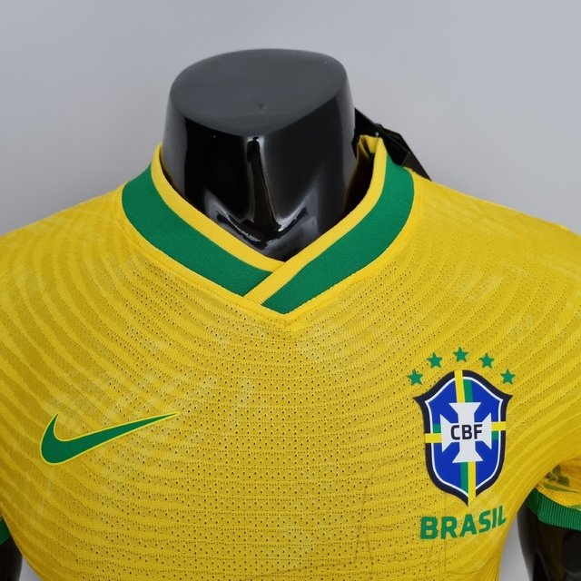 Camisa Seleção Brasileira Rio Amarela 22/23 Versão Player Copa do Mundo