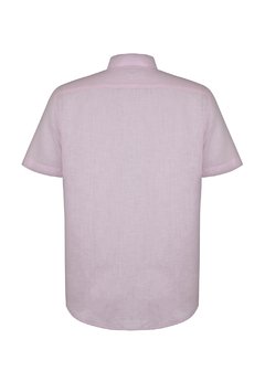 Pink Short Sleeve Linen Shirt - buy online