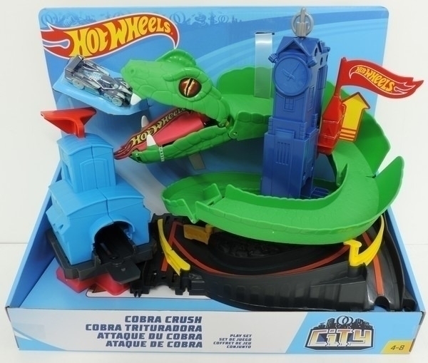 HOT WHEELS CITY PISTA COBRA TRITURADORA COBRA CRUSH ATAQUE EN LA