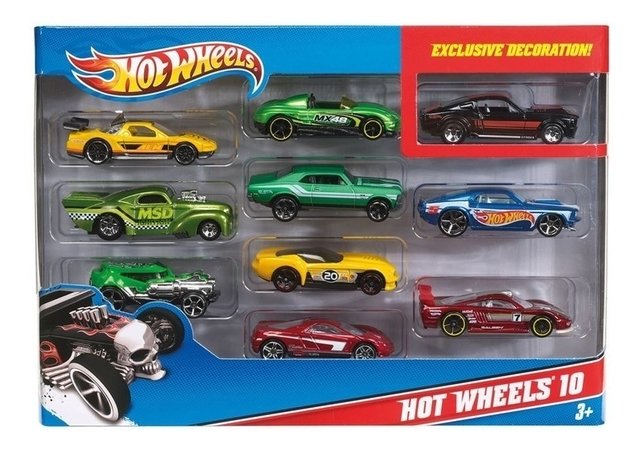 Hot Wheels Autos Packx10 Colección - Mattel