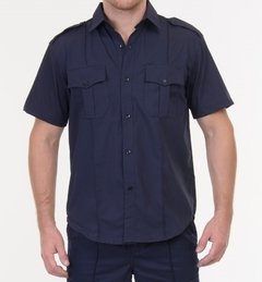 Camisa arciel mangas cortas azul uniforme Nro 7