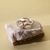 Anillo Otoño Prasiolita redonda facetada - Astoria Joyería Contemporánea