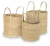 Canasto seagrass redondo c/manija Med: 38X24 cm