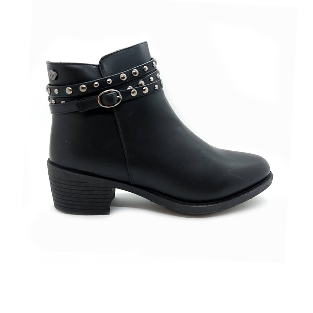 Botas Botinetas Urbanas Tachas Mujer Sadira
