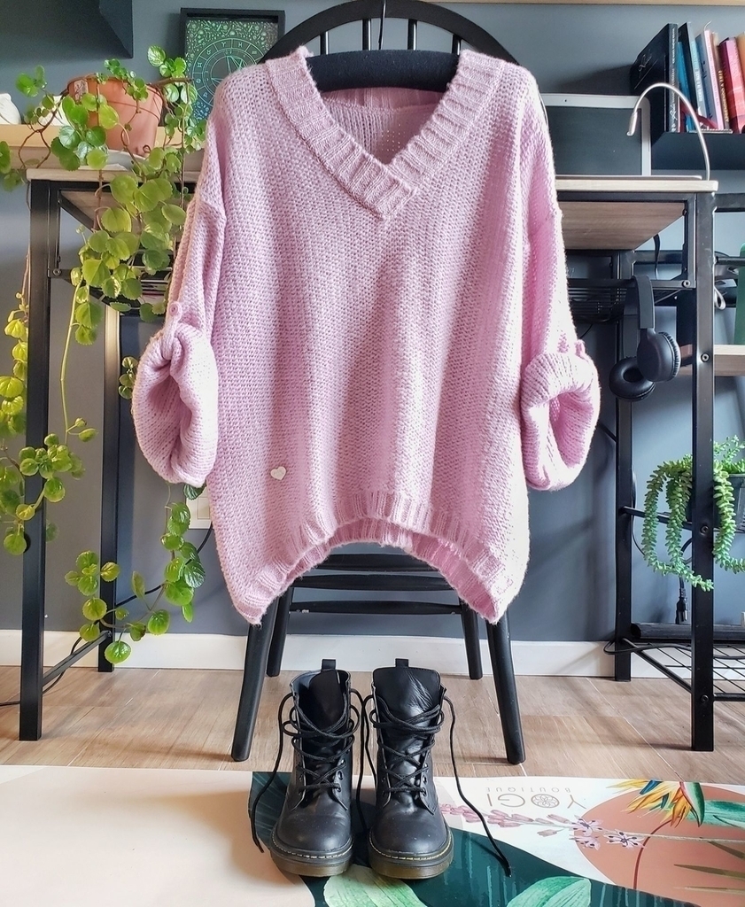 Sweater ARIES Rosa Pastel - Pura Vida Sweaters