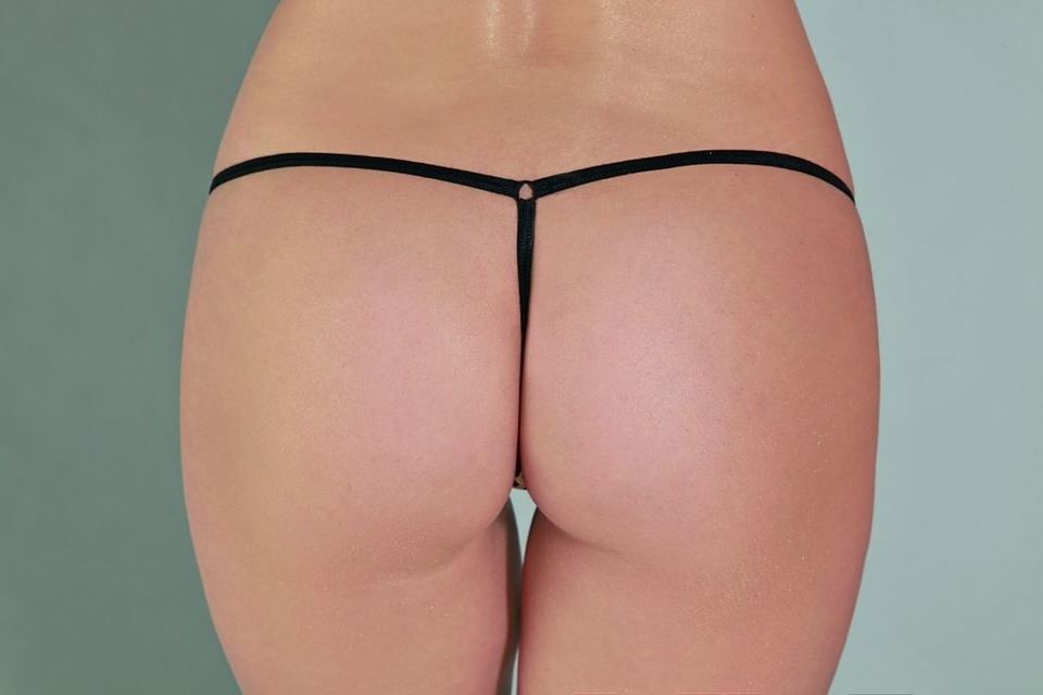 Tanga Hilo Dental Lycra Negro - Comprar en Juicy Pink